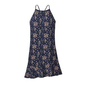 Patagonia ORGANIC Cotton Tencel Ws Alpine Valley Dress Quilty new navy geometric